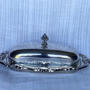 Vintage butter dish (probably silver plated)